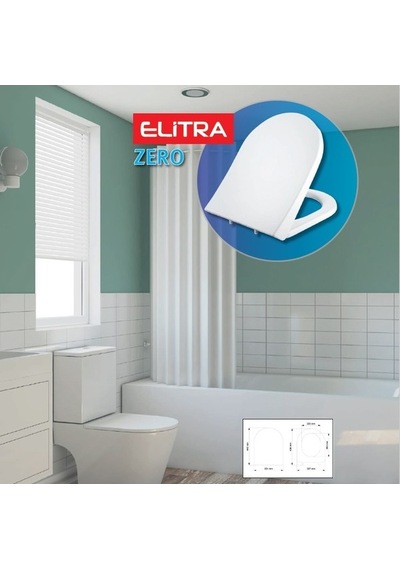 Elitra Zero Klozet Kapağı Beyaz