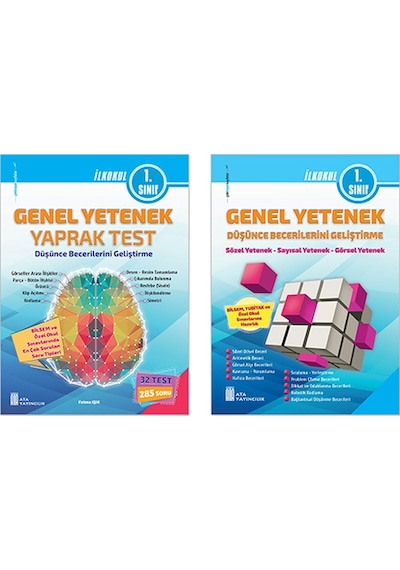 1. Sınıf Bilsem Genel Yetenek Yaprak Test+Genel Yetenek Düşünce Becerilerini Geliştirme