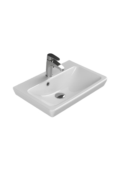 Turkuaz Seramik Porto Etajer Uyumlu Lavabo 55 38 CM