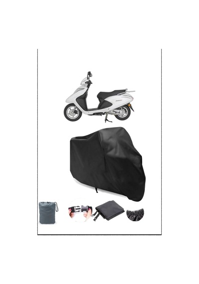 Siyah Honda Spacy 110 Su Geçirmez Dayanıklı Motosiklet Örtüsü