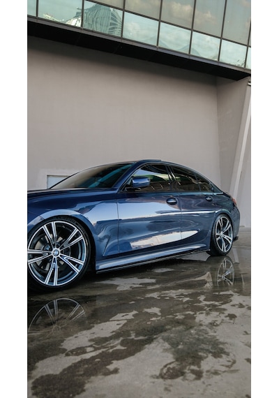 Bmw 3 Serisi G20 2018-2022 Yan Marşpiyel Sportline Uyumlu Piano Black Abs