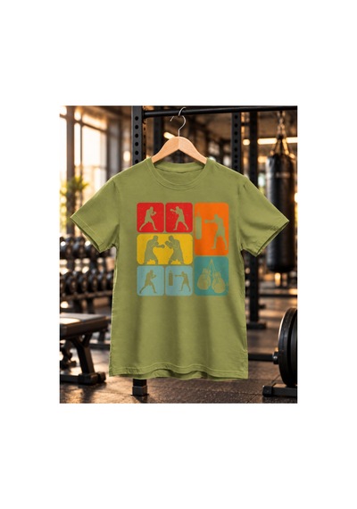 Segungear Box Erkek Regular Fit Baskılı Spor Tişört Haki - 932142805 Haki