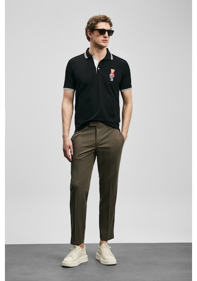 Lufian Sam Smart Erkek Chino Pantolon Slim Fit Toprak Toprak 111190370100495