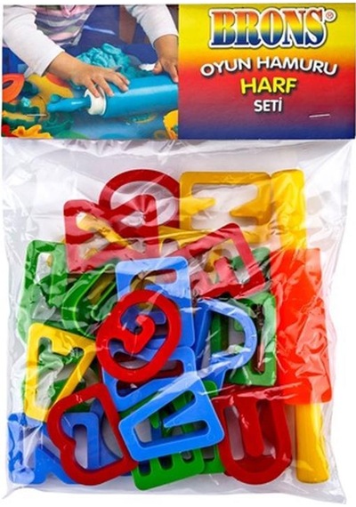 Brons Br-473 Oyun Hamuru Harf  Seti