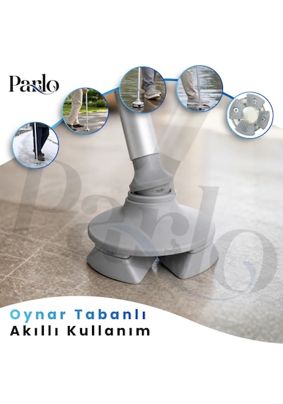 Akıllı Baston - Denge Bastonu Oynar Başlıklı Ayarlanabilir Yüksek Kalite Denge Bastonu Yürüme Bastonu Hafif Denge Çubuğu