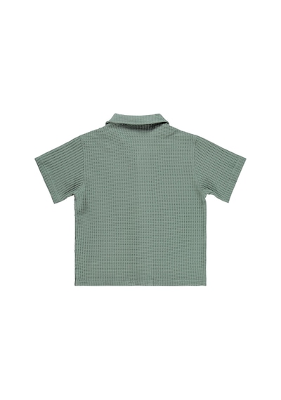 Civil Boys Basic Waffle 6-9 Yaş Gömlek - Yeşil Çağla Yeşili