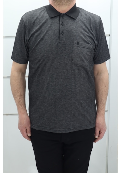 Becces Dmctekstil Erkek 002 Çizgili Klasik Kesim Rahat Kalıp Tek Cepli Polo Yaka T-shirt Siyah Becces Dmctekstil Erkek 002 Çizgili Klasik Kesim Rahat Kalıp Tek Cepli Polo Yaka T-shirt Siyah