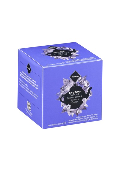 Rıoba Lady Grey Poşet Çay 10'lu 20 G - Bergamot, Limon Ve Vanilya Aromalı Siyah 3'li Ekonomik P Tarı