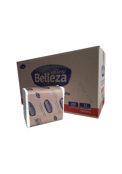 Belleza Dıspenser Masa Üstü Peçete Kolı 300 Lü 12 Pk 17X21 Cm Div