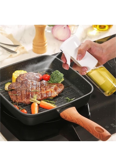 Sprey Yağdanlık Airfryer İçin Cam Şişe Yağlık Sirkelik Sosluk 210 Ml
