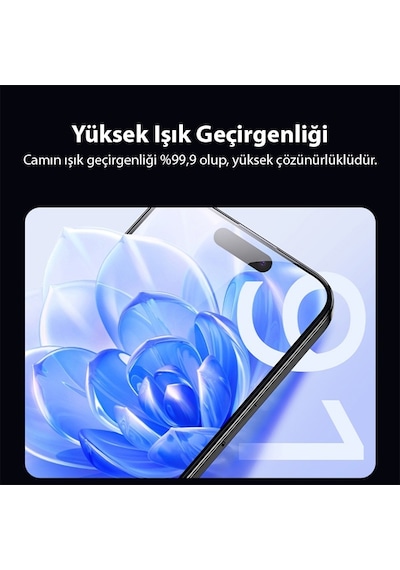 Ally Apple iPhone 15 Pro Uyumlu Full Hd Kırılmaz Cam Ekran Koruyucu