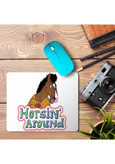 Bojack Horseman Horsin Around At Baskılı Mousepad Mouse Pad