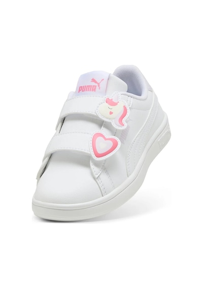 Puma Kız Çocuk Beyaz Smash 3.0 Badges V Inf Sneaker Beyaz