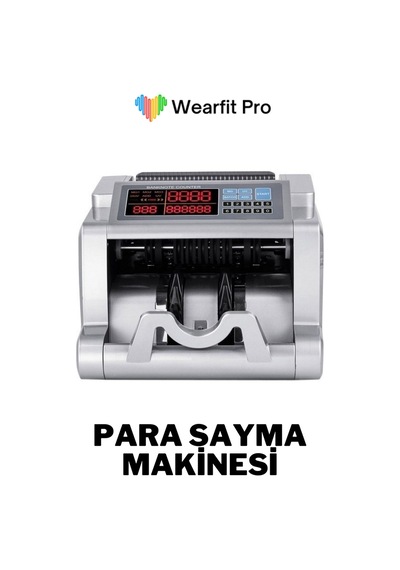 Wearfitpro Karışık Kağıt Para Sayma Makinesi Gri
