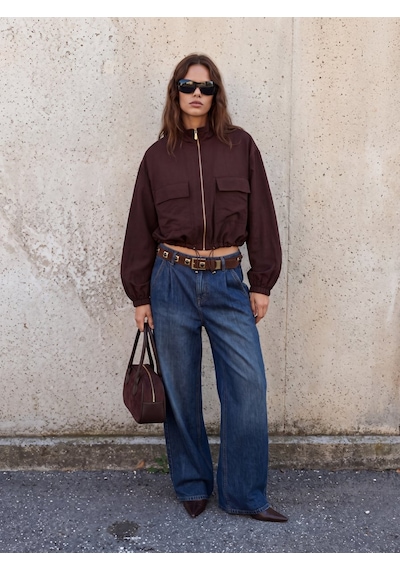 LTB Maelıs Chino Geniş Paça Mid Indigo Jean Pantolon