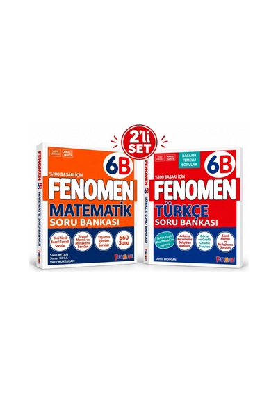 6 Matematik S.b. + Fenomen Kitap 6. Sınıf Türkçe Fenomen Soru Bankası