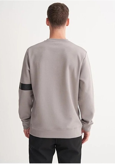 Cazador Dynamic Regular Fit Pamuk Karışımlı Scuba Sweatshirt Gri