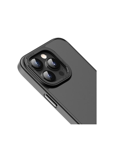 Hoco Apple Uyumlu iPhone 14 Pro Golden Shield Frosted Silikon Telefon Kılıfı