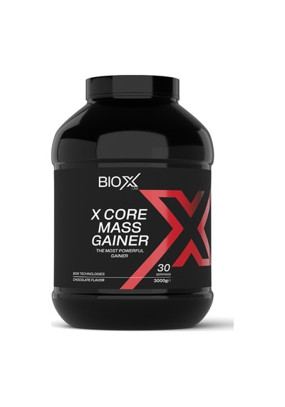 Mass Gainer Çikolata Aromalı 3 Kg 30 Servis X Core Karbonhidrat Tozu + Shaker