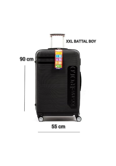 Esbuik Travel Polo Xxlbattal Boy Dev Boy 90 Cm Valiz & Bavul Siyah