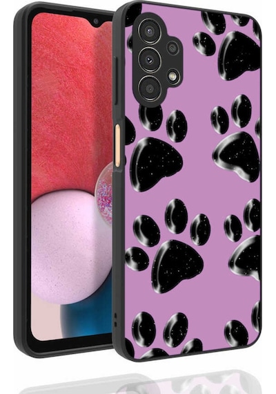 Samsung Uyumlu Galaxy A13 4G Kılıf Desenli Parlak Nora Kapak