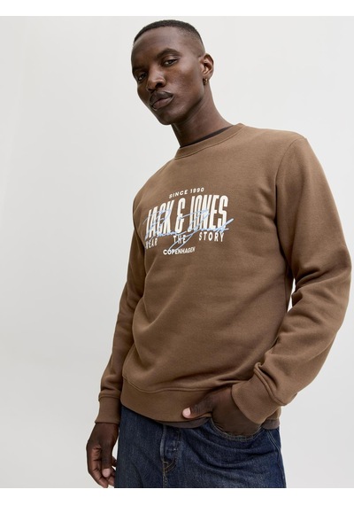 Jack&jones Erkek Göğüs Baskılı Bisiklet Yaka Uzun Kollu Sweatshirt - Aero - 12298492 Cocoa-big Print-1274743 Jack&jones Erkek Göğüs Baskılı Bisiklet Yaka Uzun Kollu Sweatshirt - Aero - 12298492 Cocoa-big Print-1274743