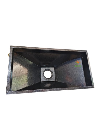 Safir Gri Statik Boyalı Davlumbaz 90 Cm Ebatlı Safir Davlumbaz 3 Gözlü Çay Kazanı İçin Davlumbaz