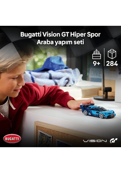 LEGO® Speed Champions Bugatti Vision GT Hiper Spor Araba 77253 - 9 Yaş ve Üzeri Çocuklar için Oyuncak Yapım Seti (284 P)