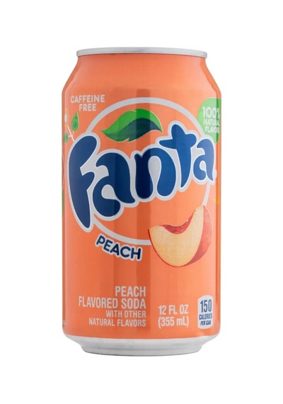 Fanta Peach Şeftali Aromalı Gazlı İçecek 355 Ml 3 Adet