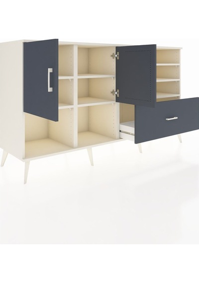 Hyperion Konsol 7 Raflı Tek Çekmeceli 2 Kapaklı 176x44x99 Aytaşı- Aytaşı-antrasit Hyperion Konsol 7 Raflı Tek Çekmeceli 2 Kapaklı 176x44x99 Aytaşı- Aytaşı-antrasit