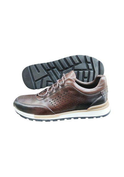 Güvener King Shoes Deri Spor Erkek Ayakkabı Kahverengi