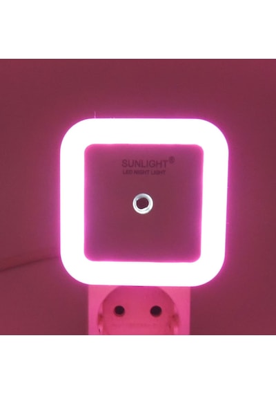 Kare Led Gece Lambası 0,5W Işıklı Fişli Fotosel Sensörlü 5 Adet
