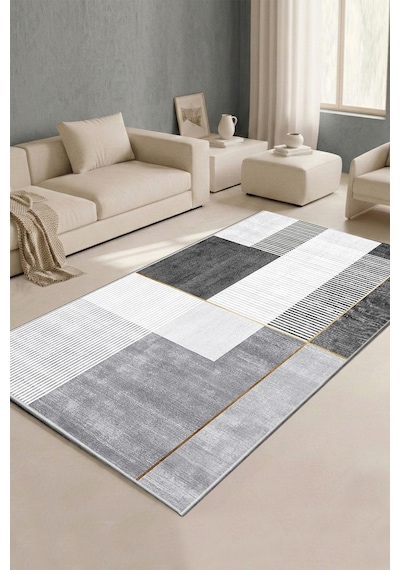 Pendor Grey Dekoratif Halı Dikdörtgen Djth Gri