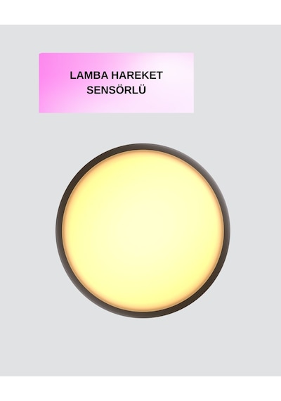 Led Hareket Sensörlü Gece Lambası Kablosuz Duvar Tipi Belirtilmemiş
