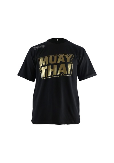 Dragondo Tx8524 Muaythai Tişört God Baskılı Muay Thai Tişörtü Siyah
