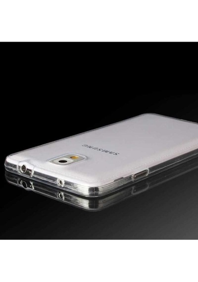 Galaxy Note 3 Kılıf Zore Süper Silikon Kapak Renksiz