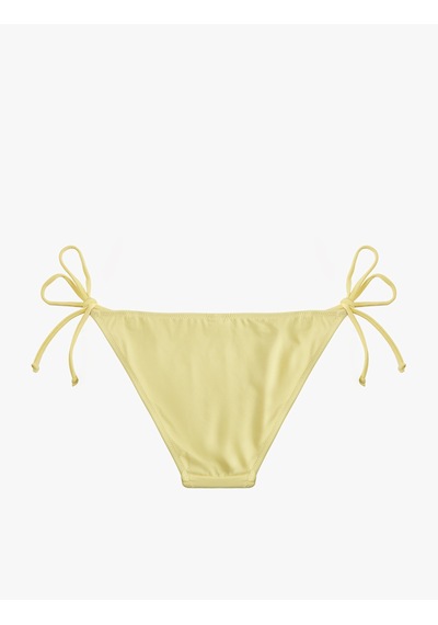 Koton Yanları Bağlamalı İpli Bikini Altı Sarı 6sak00002mm