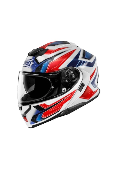 Shoei Neotech 3 Anthem Tc-10 Çene Açılır Kask Beyaz - Kırmızı - Mavi