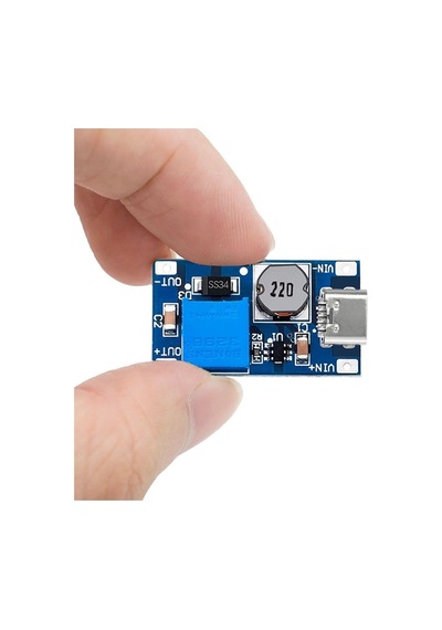 Alkatronik Mt3608 Type C Usb 28v 2a Dc Boost Modül Ayarlanabilir Voltaj Yükseltici Güç Kaynağı Step Up Dc Çevir