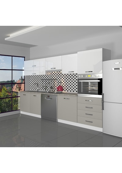 Decoraktiv Elite 280yq Ankastre Boy Dolaplı Mdf Hazır Mutfak Dolabı - Tezgah Dahil - Kumtaşı - Beyaz Bej Decoraktiv Elite 280yq Ankastre Boy Dolaplı Mdf Hazır Mutfak Dolabı - Tezgah Dahil - Kumtaşı - Beyaz Bej