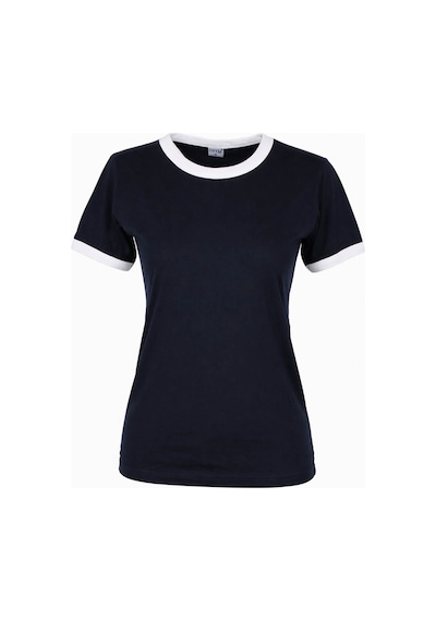 Trender Basic Biyeli O Yaka Lacivert Kadın T-shirt 26ydt1000001