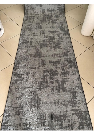 Dinarsu Asos Antrasit Kabartmalı Kaymaz Yolluk
