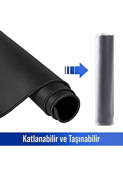 Klasse Classic Mouse Pad, Dikişli Kenar, Kaymaz Taban, Büyük Boy Pürüzsüz Yüzey, Baskısız Ofis Tipi Masa Koruyu