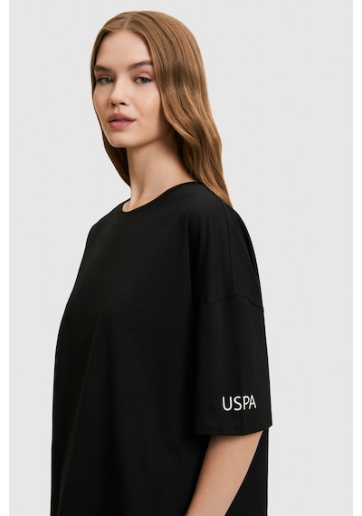 U.s. Polo Assn. Kadın Siyah Tişört 50323529-vr046