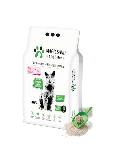 Cat Litter Bebe Pudralı Kedi Kumu 20 Lt İnce Taneli Bebe Pudralı