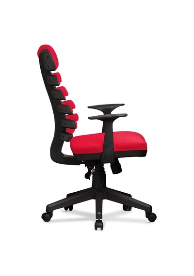 Ev Ve Ofis Çalışma Sandalyesi Bilgisayar Ve Yönetici Koltuğu Zebra Model Kırmızı