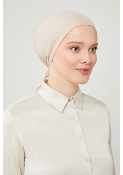 Melodi Scarf Kadın Tesettür Geniş Hacimli Büyük Kalıp Xl Bone Taş Rengi Taş Rengi