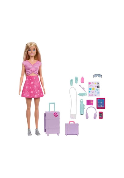 Barbie Aile Ve Arkadaşlar Seyahat Bebeği Ve Aksesuarları