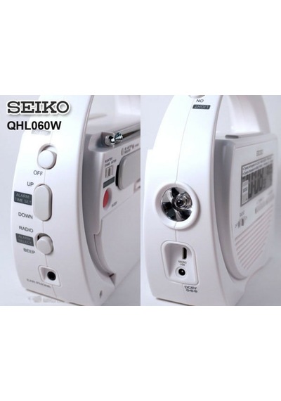 Seiko Qhl060W 15.6X17X6.3Cm Masa Saati