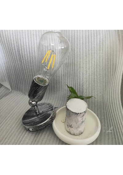 Mylights Retro Mafsalı Gri Eskitme Aplik Eskitme